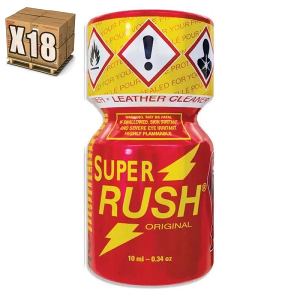 18 poppers super rush rouge