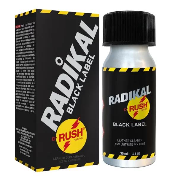 Poppers Radikal Rush Black Label Amyl Aluminium 30 ml